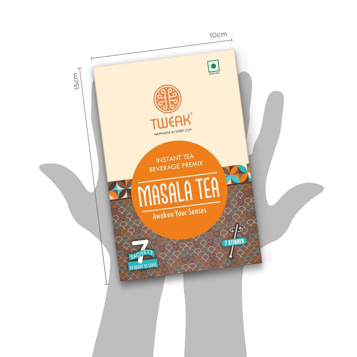Tweak Travel Tea Pack Masala Chai Tea is a compact packaging dimensions perfect for home tea, travel or gifting. Available on Chai Hai website.