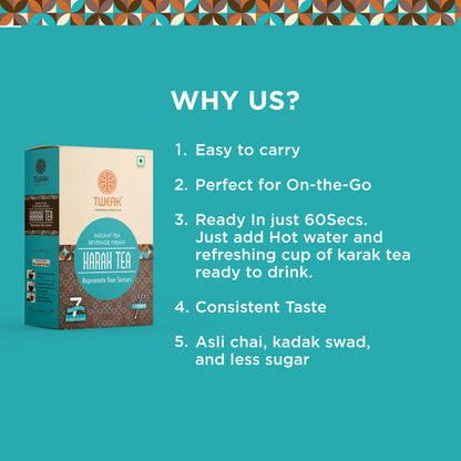 Tweak Karak Tea – Instant Sachet Pack (7 x 20g)