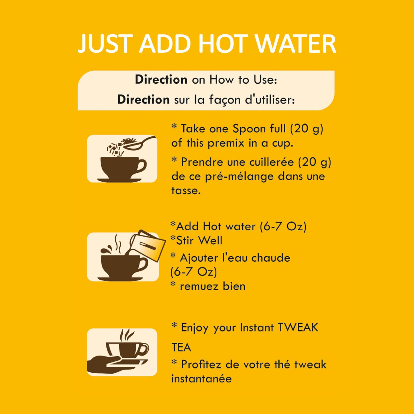 Instructions on how to make chai hai ginger chai